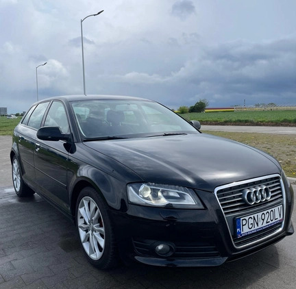 Audi A3 cena 27900 przebieg: 128000, rok produkcji 2010 z Gniezno małe 436
